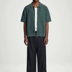 Loose Waffle Cotton Zipper Knitted