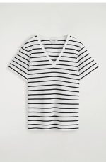 Cotton V-Neck T-Shirt - Image 4