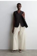 Denim Drawstring Pants