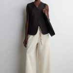 Denim Drawstring Pants