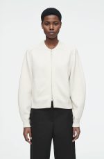 Standard Cut Out Knitwear Cream White Spring & Fall Wear Mat