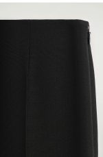 Wool Slim Trousers Black - Image 5