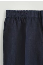 Linen Shorts Navy - Image 5