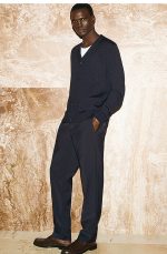 Wool Straight Pants Navy - Image 2