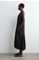 Linen Dress Black - Image 2