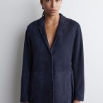 Suede Single-Breasted Jacket