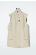 Wool Vest Beige - Image 3