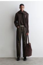 Denim Straight Trousers