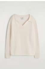 Standard Polo-collar Merino Wool Knitwear - Image 4