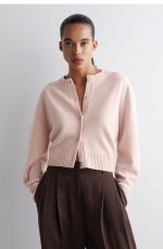 Merino Cardigan Pink