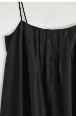 Linen Pleated Dress - Image 5