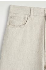 Wide-Leg Jeans Beige - Image 5
