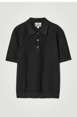 Knitted Polo Black - Image 4