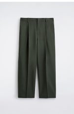 Cotton Pleated Trousers - Image 4