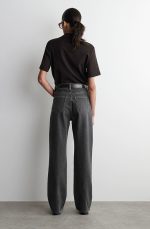 Standard High Waist Straight Denim Retro Washed Black - Image 3
