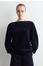 Corduroy Top Navy