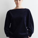 Corduroy Top Navy