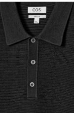 Knitted Polo Black - Image 5