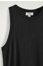 Knitted Sleeveless Dress Black - Image 5