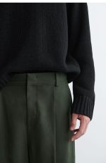 Cotton Pleated Trousers - Image 3