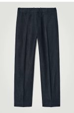 Linen Trousers Navy - Image 4
