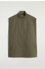 Turtleneck Vest Khaki - Image 3