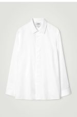 Cotton Long-Sleeve Shirt White - Image 3