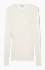 Wool Long-Sleeve Shirt White - Image 4