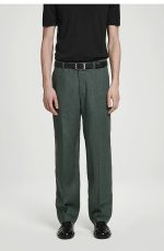 Linen Tapered Pants Green