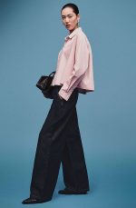 Casual Wide-leg High Waist Denim Denim Fall And Winter