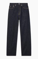 Denim Straight Pants Blue - Image 4