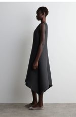 Pleated Dress Gray - Image 2