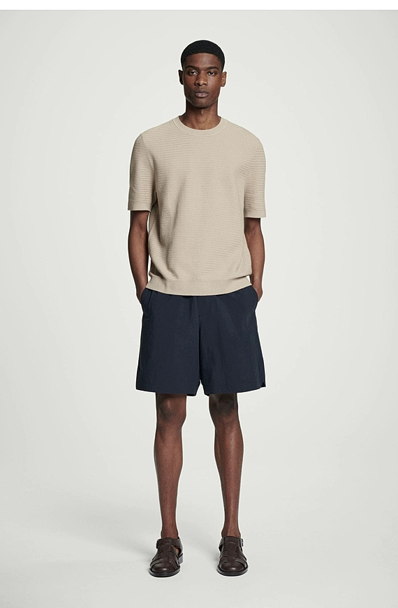 O1CN01vUnuHK1u7vsEdMcBK_!!4611686018427380567-0-item_pic Cotton Shorts Navy - Image 1