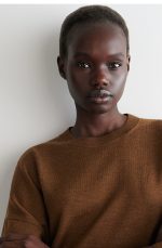 Wool Round-Neck Pullover Brown - Image 3