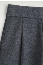 Wool Barrel Trousers Gray - Image 5