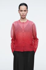 Knitted Round-Neck Cardigan