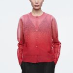 Knitted Round-Neck Cardigan