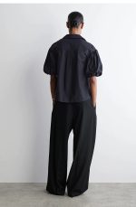 Cotton Shirt Navy - Image 3