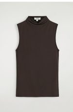 Turtleneck T-Shirt Brown - Image 4