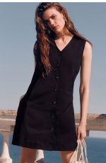 Cotton Dress Black - Image 2