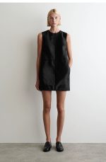 Leather Dress Black