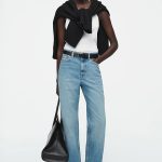 Column Standard High Waist Straight Denim