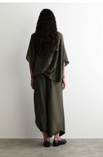 Silk Oversized Skirt - Image 2