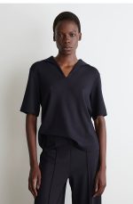 Knitted T-Shirt Navy