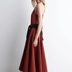 Cotton Lace-Up Dress