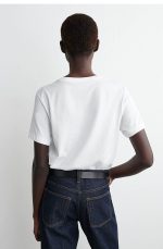 Round-Neck T-Shirt White - Image 3