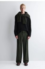 Cotton Pleated Trousers