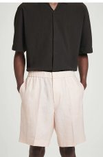 Linen Shorts Pink - Image 2