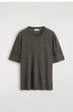 Cashmere T-Shirt Gray - Image 3