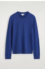 Merino Slim Sweater Blue - Image 4